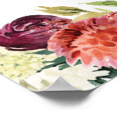 フローラベビー多肉乳児シャワー徴候 ポスター (角)