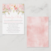 フローラベビー招待状装填用庭園本 エンクロージャーカード (正面/裏面)