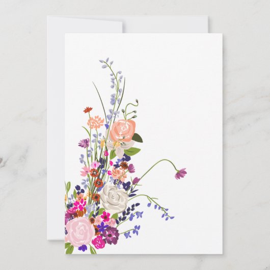 フローラベビー月次マイルストーつるンズカードの写真 招待状 (裏面)