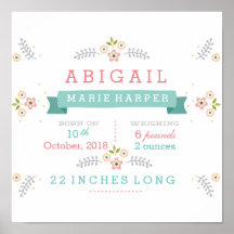 フローラベビー統計ポスター