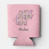 フローラベビー象オンピンクダマスク 缶クーラー (裏面)