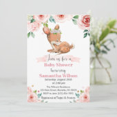 フローラベビー鹿ベビーシャワー招待状 招待状 (スタンド正面)