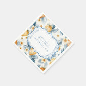 フローラベリーシックブライダルシャワー スタンダードカクテルナプキン (角)