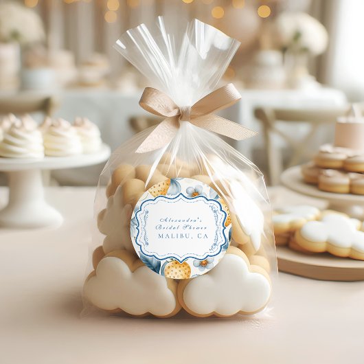 フローラベリーシックブライダルシャワー ラウンドシール