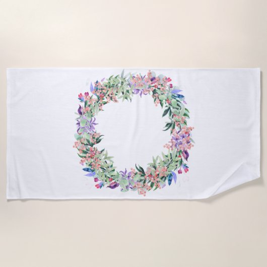 フローラベリーリース ビーチタオル (正面)