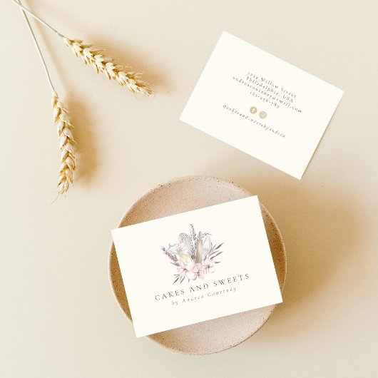 フローラベーカリーパティシシェフベーキングアツブーケ 名刺