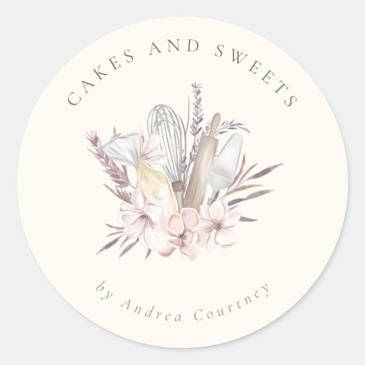 フローラベーカリーパティシシェフベーキング器 ラウンドシール (正面)