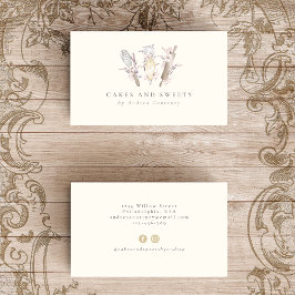 フローラベーカリーパティシシェフベーキング器 名刺