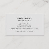 フローラベーカリー転がのピンケーキデザイングレストライプのー 名刺 (裏面)