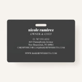 フローラベーカリー転がのピンパティスリーストライプの バッジ (裏面)