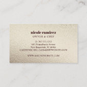 フローラベーカリー転がのピンパティスリー金ゴールド 名刺 (裏面)