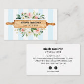 フローラベーカリー転がのピンパティスリーSNS 名刺 (正面/裏面)