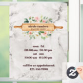 フローラベーカリー転がズピンパティスリー白大理石 ウィンドウサイン (ホーム)