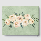 フローラベージグリー結婚ンズゲストブック ゲストブック (裏面)