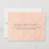 フローラベージュバラ金ゴールドオンピンク 案内状 (裏面)