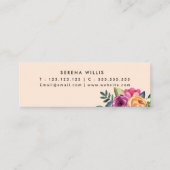 フローラベージュメイクアップアーティスト スキニー名刺 (裏面)