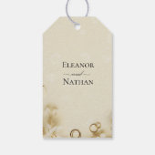 フローラベージュ春サマー結婚ズ ギフトタグ (裏面)