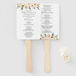 フローラベージュ結婚式 プログラム ハンドファン