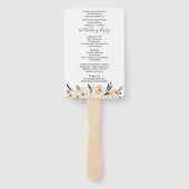 フローラベージュ結婚式 プログラム ハンドファン (裏面)