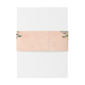 フローラベージュ赤面バラ金ゴールドオンピンク結婚ズインビ 招待状ベリーバンド (裏面例)