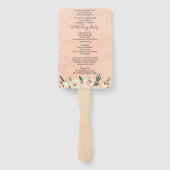 フローラベージュ赤面結婚式 プログラム ハンドファン (裏面)