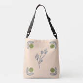 フローラベージュ クロスボディバッグ (裏面)