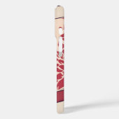 フローラベージュ&レッドAIアート Case-Mate iPhoneケース (裏面 / 左)