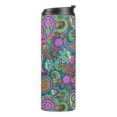 フローラペイズリーシームレスパターンII +アイディア タンブラー (回転左)
