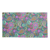 フローラペイズリーシームレスパターンII +アイディア 枕カバー (裏面)