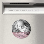 フローラペイズリー写真誕生発表磁石 マグネット (インサイチュ (食洗機))