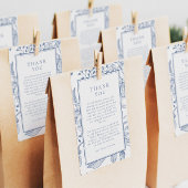 フローラペリウィンクルエレガントな結婚式ありがとう挿入 出欠カード