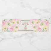 フローラホットエアバルーンアドベンチャーベビーガールパーティー ペットボトルラベル (シングルラベル)