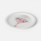 フローラホットエアバルーンイースターブランチ春パーティー ペーパープレート (アングル)