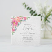 フローラホットピエレガントックウォーターブライダルシャワー 招待状 (スタンド正面)