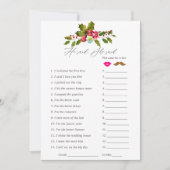 フローラホリークリスマスブライダルシャワーゲーム 招待状 (正面)