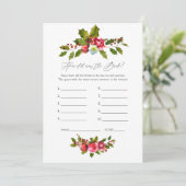 フローラホリークリスマスブライダルシャワーゲーム 招待状 (スタンド正面)