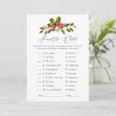 フローラホリークリスマスブライダルシャワーゲーム 招待状 (スタンド正面)