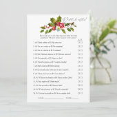 フローラホリークリスマスブライダルシャワーゲーム 招待状 (スタンド正面)