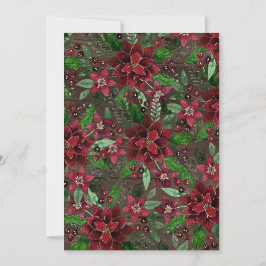 フローラホリ素朴アイビーウッドホリディ企業のー 招待状 (裏面)