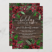 フローラホリ素朴アイビーウッドホリディ企業のー 招待状 (正面/裏面)