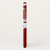 フローラホワイトさくらんぼブロッサムモノグラムレッド Case-Mate iPhoneケース (裏面/左)