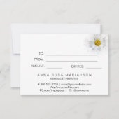 *~*フローラホワイトウォーター色デイジーハートミニマリスト (裏面)