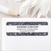 フローラホワイトオンラインスケッチアドレス ラベル (インサイチュ)