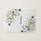 フローラホワイトジグソーパズルデイジー ジグソーパズル (横)