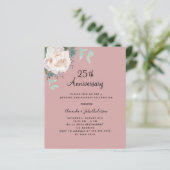 フローラホワイトダスティバラ25結婚式招待状 (スタンド正面)