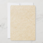 フローラホワイトトゥインクルリトルスターベビーシャワー 招待状 (裏面)