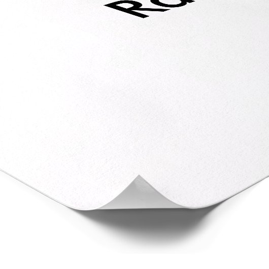 フローラホワイトパープルウェディングレセプションウェルカムサイン ポスター (角)