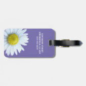 フローラホワイトパープルカスタム ラゲッジタグ (裏面横)