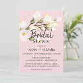 *~*フローラホワイトビーチバラ水彩ブライダルインビ 招待状 (スタンド正面)