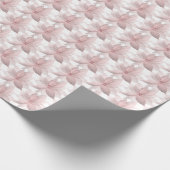 フローラホワイトブライダル新生児バースデーパーティホワイト ラッピングペーパー (角)